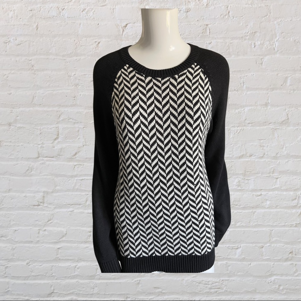 Michael Kors Sweater Knit Lg Chevron pattern